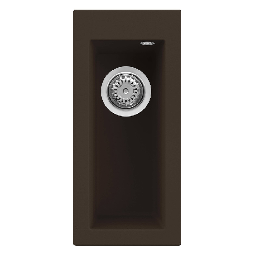 Elleci-Lavello-Incasso-1-vasca-23x50-Quadra-50-Granitek-Espresso-Marrone-LGQ05078