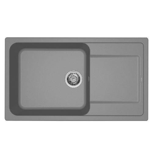 Elleci-Lavello-Incasso-1-vasca-86x50-Life-410-Granitek-Grigio-Titanium-LM241073