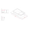 Elleci-Lavello-Incasso-1-vasca-86x50-Life-410-Granitek-Grigio-Titanium-LM241073