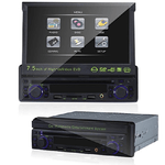 Trade Shop Traesio-autoradio Dvd Stereo 1 Din Display Scomparsa 7.5 Radio Mp3 Aux Usb Sd Av -