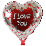 Trade Shop Traesio-set 4 Pezzi Palloncini Cuori I Love You Gonfiabili Addobbi San Valentino Festa -