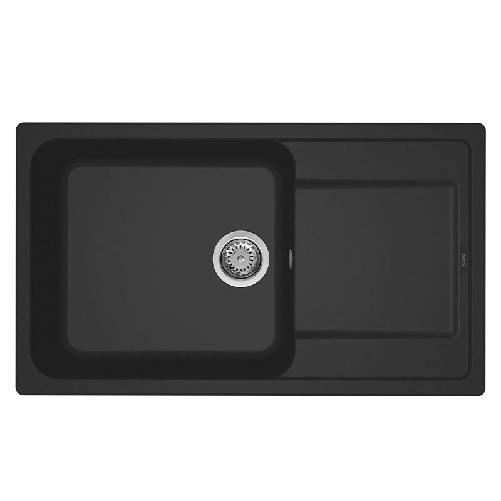 Elleci-Lavello-Incasso-1-vasca-86x50-Life-410-Granitek-Nero-LG241040