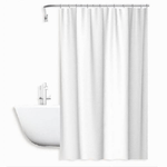 Cleafe-tenda Da Doccia Impermeabile Peva Bianca 12 Ganci 180 X 200cm Arredo Bagno 69809 -