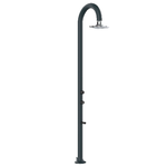 Sined Luna Alu Grigia Led Doccia In Alluminio Doppio Attacco Dacqua Con Soffione Iswitch Led Grigio