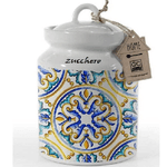 Kaela-barattolo Zucchero Ceramica Ermetico Cucina Bianco Mediterraneo 17x12 Cm 818998 -