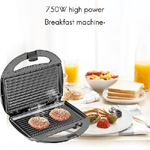 Andowl-piastra Panini Toast Bistecchiera Tostapane Griglia Grill Sandwich 750w Q-hb001 -