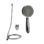 Cleafe-kit Doccetta Doccino Bagno Tondo Soffione Doccia Con Laccio 1,8mt Staffa 69049 -