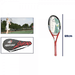 Trade Shop Traesio-racchetta Da Tennis 69 Cm Rossa Resistente Allenamento Con Borsa Trasporto 06037 -