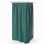 Cleafe-tenda Doccia Antimuffa Impermeabile 180x200cm Con Anelli Bagno Verde Scuro 69974 -