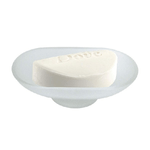 Cleafe-piattino Ricambio Porta Sapone Ovale In Vetro Satinato 13cm Bagno Accessori -