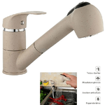 Cleafe-rubinetto Miscelatore Monocomando Lavello Avena Doccetta Estraibile 52992 -