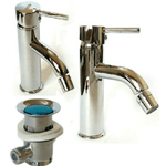 Cleafe-rubinetto Miscelatore Casa Bagno Lavabo Bide Monocomando Piletta Clic Clac 69014 -