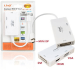 Linq-adattatore Convertitore Da Mini Displayport 3in1 A Vga Hdmi Dvi Proiettori Mdp-443 -