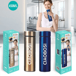 Linq-borraccia Termica In Acciaio 450 Ml Thermos Caldo Freddo Porta Bevande Tx-8262 -