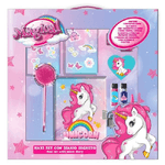 Trade Shop Traesio-maxi Set Diario Segreto Glitterato Magico Unicorno Accessori Gioco Per Bambina -