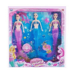 Trade Shop Traesio-principesse Marine 3 Sirene Sirena Bambole Giocattolo Gioco Bambina -