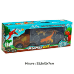 Trade Shop Traesio-camion Veicolo Con Dinosauri Giocattolo Di Avventura Per Bambini 3+ 32,5x12x7 Cm -