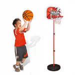 Trade Shop Traesio-canestro Basket Per Bambini Con Tabellone Altezza Regolabile 75 - 155 Cm + Palla -