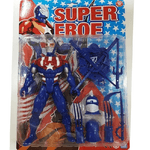 Trade Shop Traesio-super Eroe Guerriero Combattimento Gara Bandiera America Bambini Giocattolo -