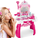 Trade Shop Traesio-specchiera Make Up Per Bambina Con Scettro Magico Centro Bellezza Per Bambine -