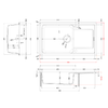 Elleci-Lavello-Incasso-1-vasca-86x50-Life-410-Granitek-Bianco-Antico-LG241062