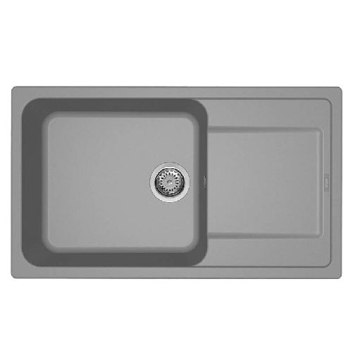 Elleci-Lavello-Incasso-1-vasca-86x50-Life-410-Granitek-Grigio-Cemento-LG241048