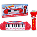 Trade Shop Traesio-tastiera Pianola Musicale Con Microfono Gioco Per Bambini Musica Divertimento -