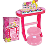 Trade Shop Traesio-tastiera Pianola Musicale Con Microfono Gioco Per Bambini Musica Divertimento -