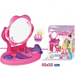 Trade Shop Traesio-specchiera Da Tavolo Per Bambine Principessa Maia Playset Con Accessori -