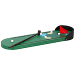 Trade Shop Traesio-set Mini Golf Gioco Da Tavolo Scrivania In Legno Con Mazza E Palline 32x9x3cm -