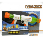 Trade Shop Traesio-fast Fucile Ad Aria Compressa 5 Palline Gioco Giocattolo Bambini -