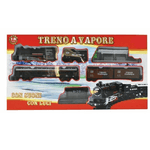 Trade Shop Traesio-treno A Vapore Trenino Con Luci E Suoni 18 Pz. Giocattolo Gioco Bambini -