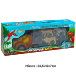 Trade Shop Traesio-camion Veicolo Con Animali Giocattolo Di Avventura Per Bambini 3+ 32,5x12x7 Cm -