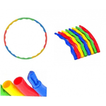 Trade Shop Traesio-hula Hoop In Plastica Cerchio Gioco Giocattolo Bambini Segmenti Trasporto Facile -