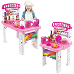 Trade Shop Traesio-playset Cucina Giocattolo Bambini Banco Estensibile Numerosi Accessori Gioco -