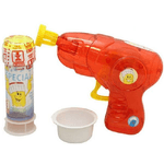 Trade Shop Traesio-pistola Spara Bolle Di Sapone Con Luci E Flacone 60 Ml Made In Italy Giocattoli -