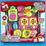 Trade Shop Traesio-colorful Tableware Fornello Con Pentoline Mestoli Giocattolo Gioco Bambina -