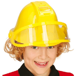 Trade Shop Traesio-casco Pompiere Giocattolo Bambini Cappello Vigili Del Fuoco Con Luci E Suoni -