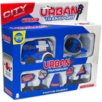 Trade Shop Traesio-playset Gioco Trasporto Urbano Vita In Città Polizia Veicoli Segnali Stradale -