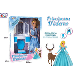 Trade Shop Traesio-bambola Principessa D'inverno Magico Mondo Inclusi 2 Accessori Gioco Per Bambine -