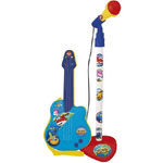 Trade Shop Traesio-superwings Chitarra Con Tracolla E Microfono Con Asta Giocattolo Per Bambini 3+ -