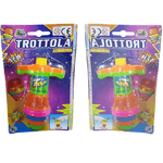 Trade Shop Traesio-trottola Luminosa In Plastica Con Luci A Led Laser Gioco Giocattolo Per Bambini -