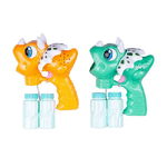 Trade Shop Traesio-pistola Spara Bolle Sapone A Batteria Dinosauro Gioco Bambini 2 Colori 6560025 -