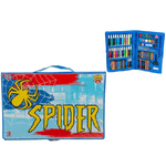 Trade Shop Traesio-valigetta Spider Con Colori Assortite 86 Pezzi Per Bambini Età 3+ Gioco Sicuro -