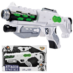 Trade Shop Traesio-pistola Attacco Spaziale Turbo Blaster Con Accessori Effetti Sonori E Luminosi -