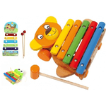 Trade Shop Traesio-xilofono 5 Piastre In Legno Sonoro Musica Bambino Bimbi Musica Giocattoli -