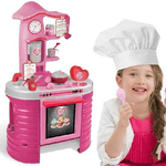 Trade Shop Traesio-amore Mio Cucina Giocattolo Per Bambini 80cm Con Accessori Gioco E Ricettte -