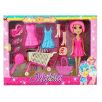 Trade Shop Traesio-modella Con Vestiti Intercambiabili Accessori Vari Giocattolo Gioco Bambina -