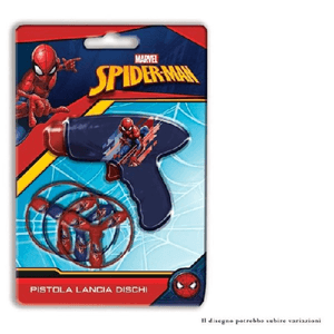 Trade Shop Traesio-pistola Lancia Dischi Lancia Eliche Spiderman Supereroi Giocattolo Per Bambini -