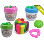 Trade Shop Traesio-mini Mela Plastilina Colori Con Accessori Formine Morbida Per Bambini Gioco -